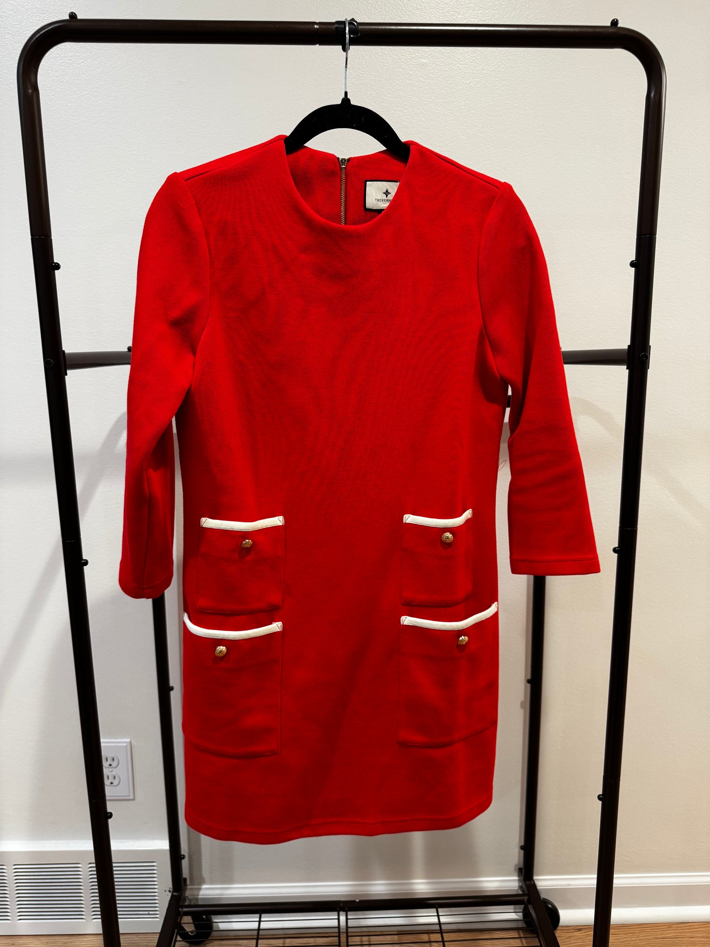 Tuckernuck Francoise Mod Mini Red Dress Size S
