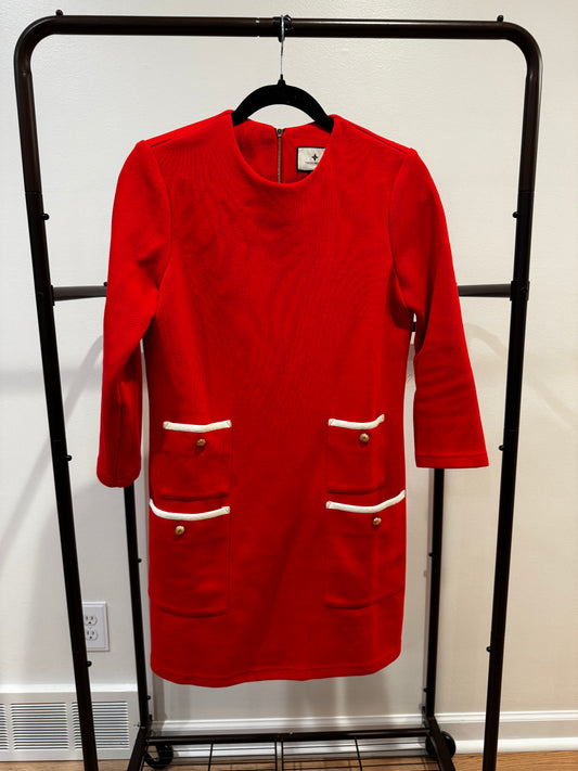 Tuckernuck Francoise Mod Mini Red Dress Size S