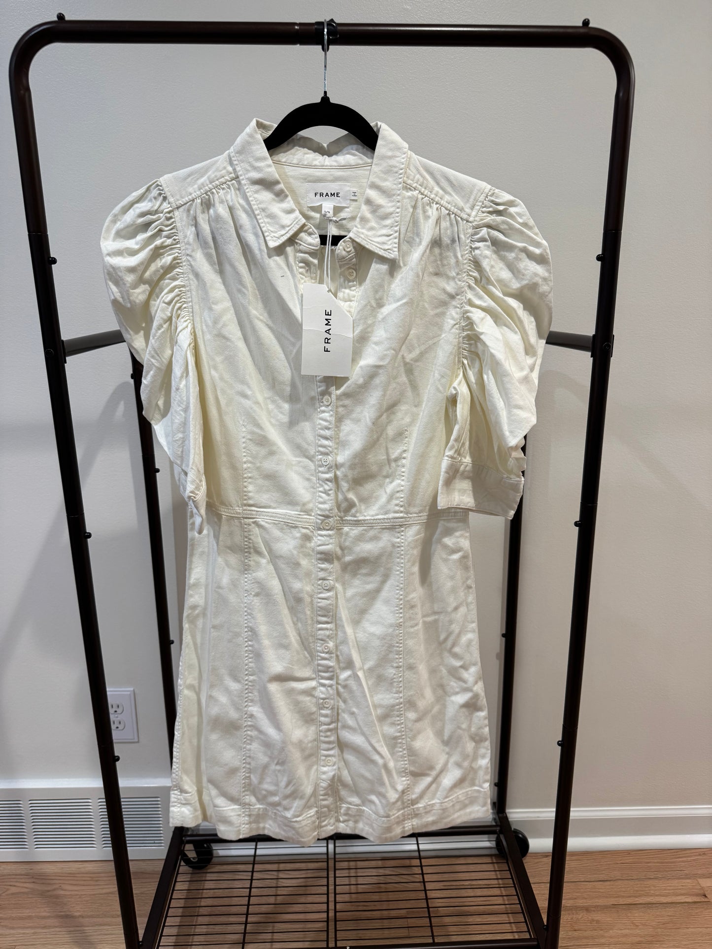 Frame Off-White Gillian Mini Dress size L