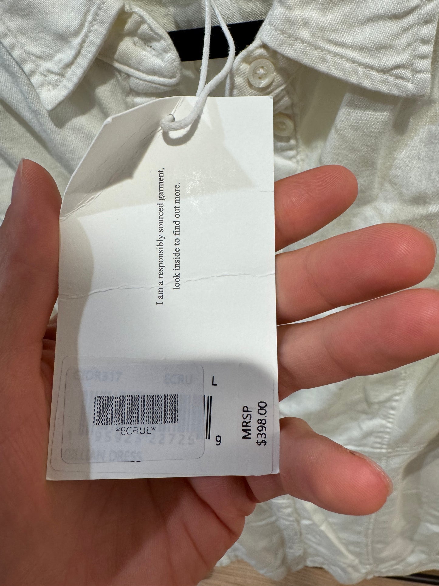 Frame Off-White Gillian Mini Dress size L
