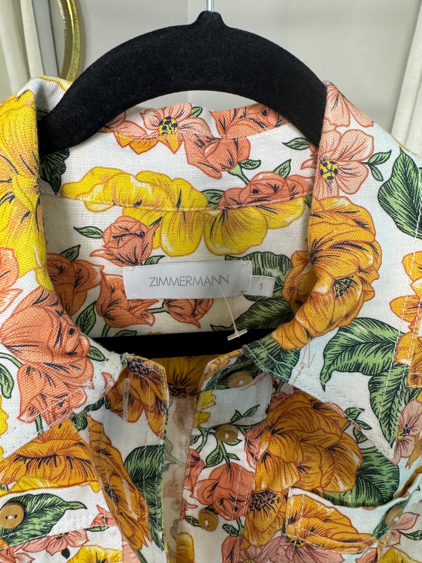 ZIMMERMANN Poppy Belted Mini dress size US 6