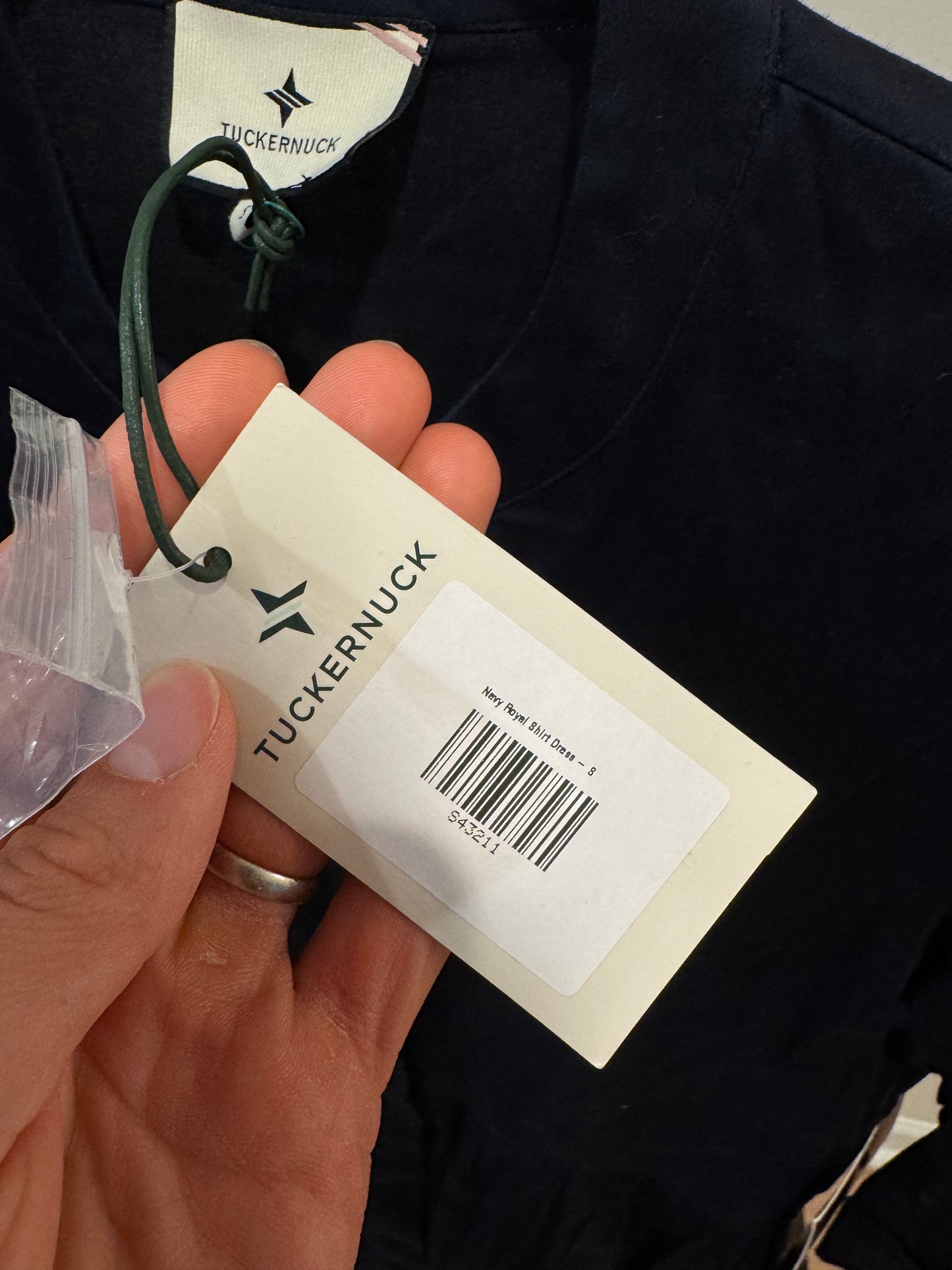 Tuckernuck Navy Royal Shirt Dress size S