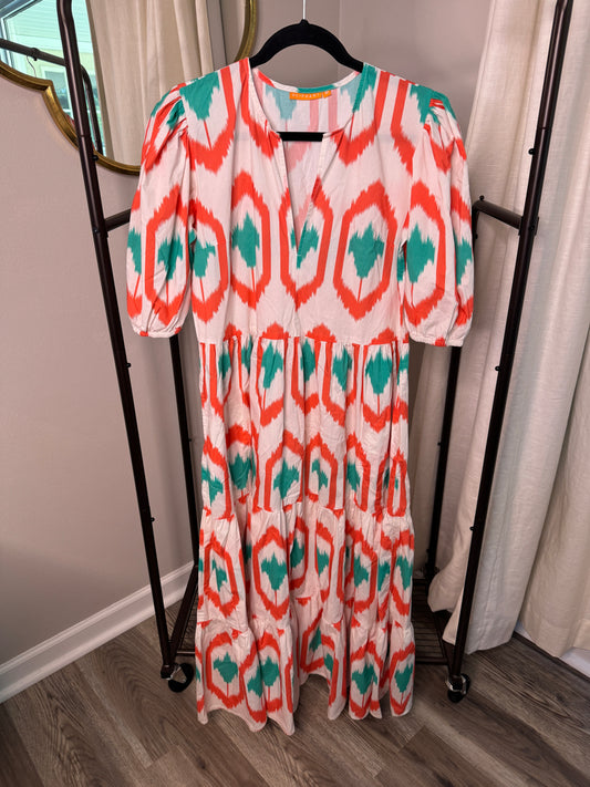 Oliphant Puff Sleeve Maxi Dress size M