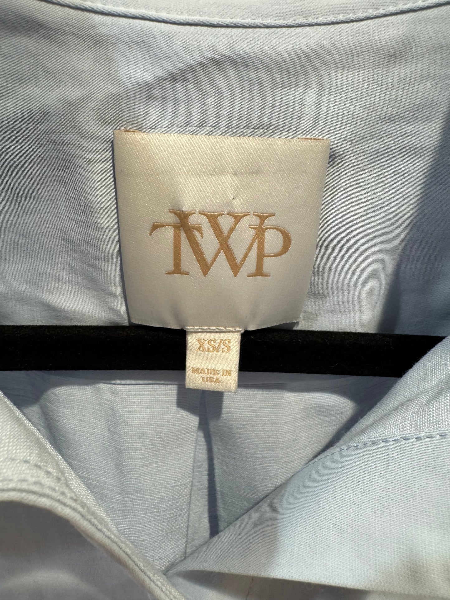 TWP Soon To Be Ex Linen-Blend Crop Shirt size XS/S