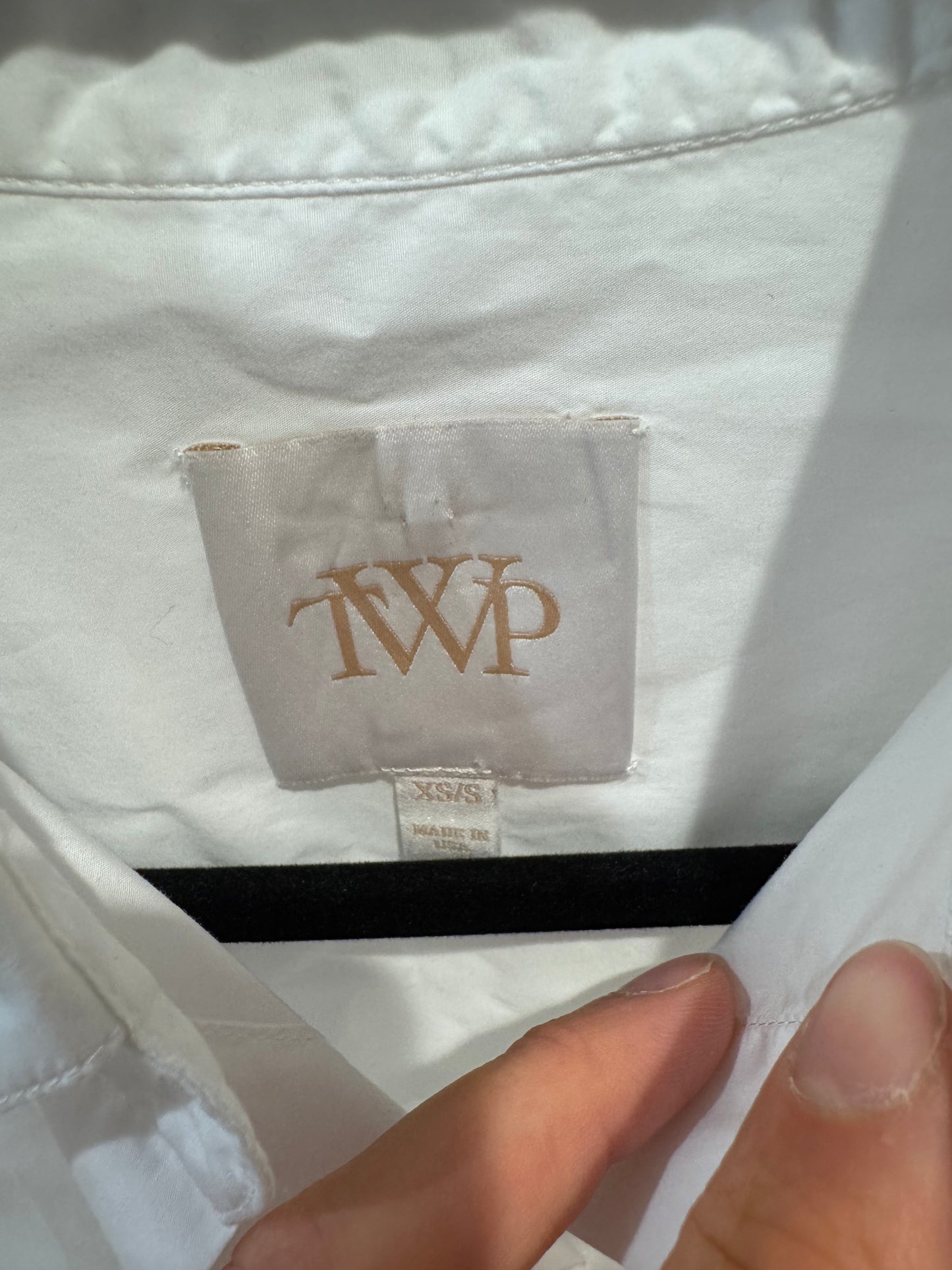 TWP Next Ex Shirt in White size XS/S