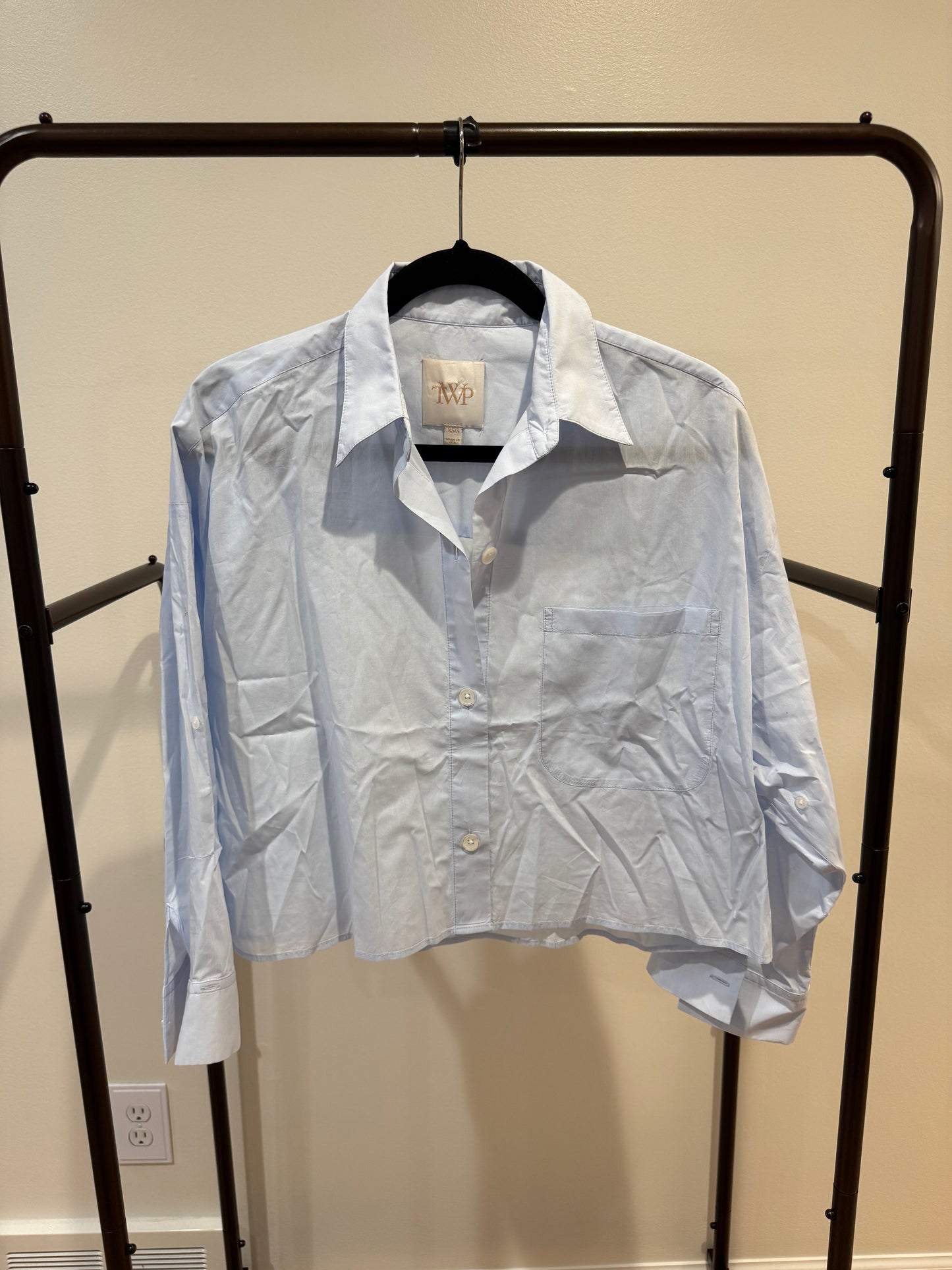 TWP Next Ex Shirt in Baby Blue size XS/S