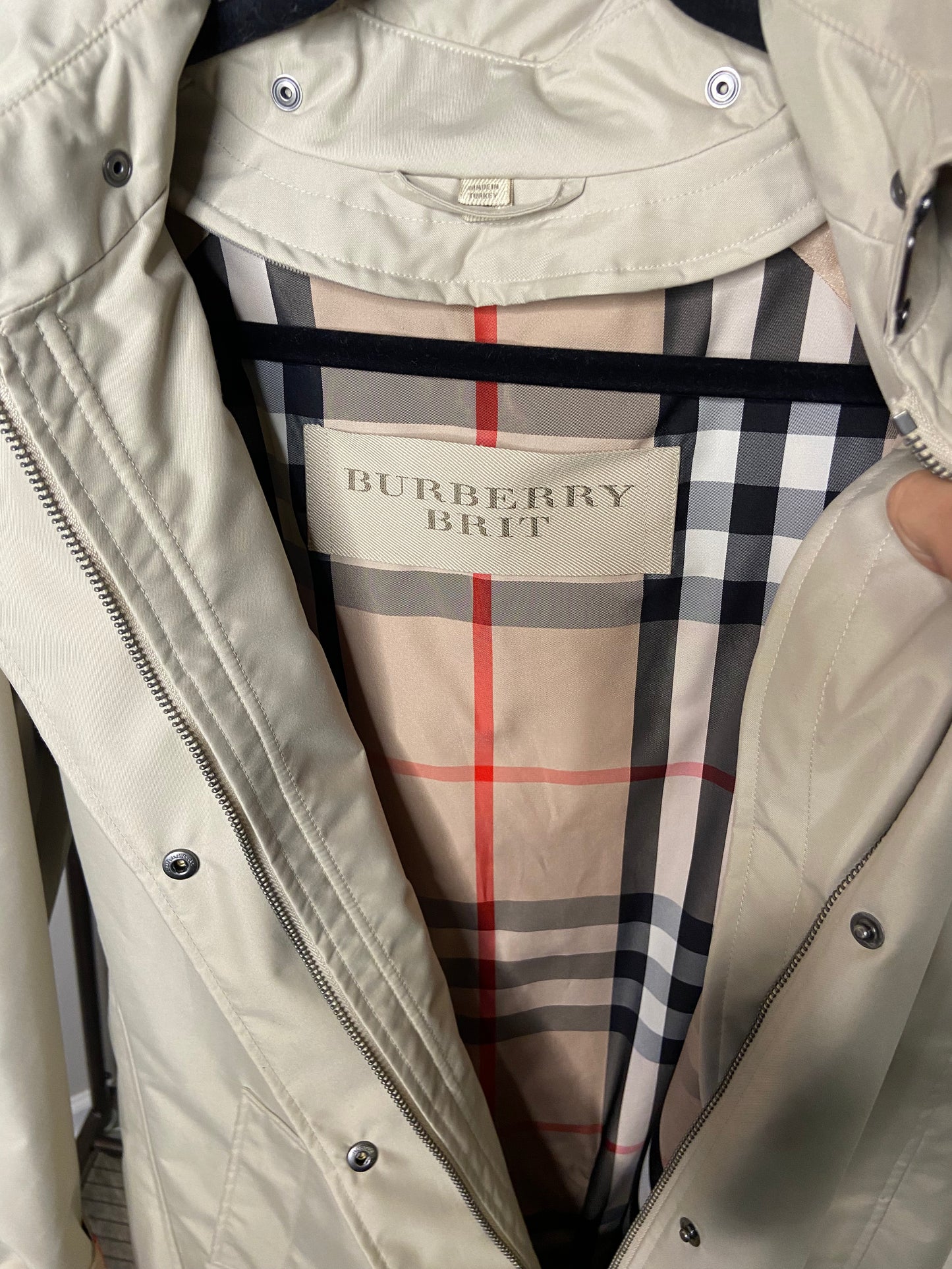 Burberry Brit Beige Trench Coat size US 16