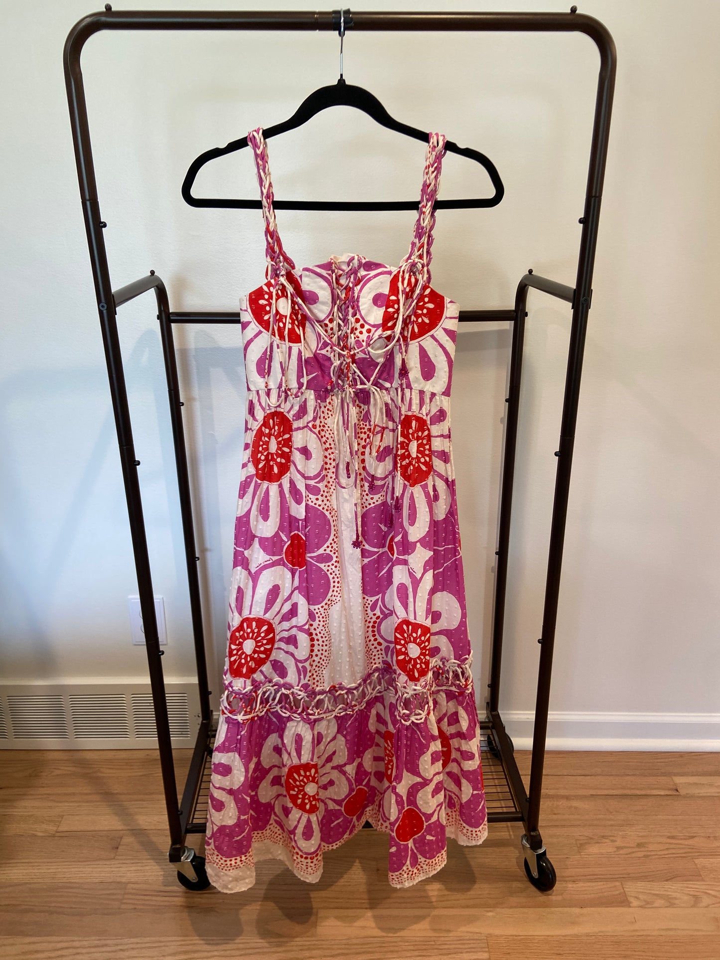 Farm Rio Maia Sleeveless Midi Dress size XS