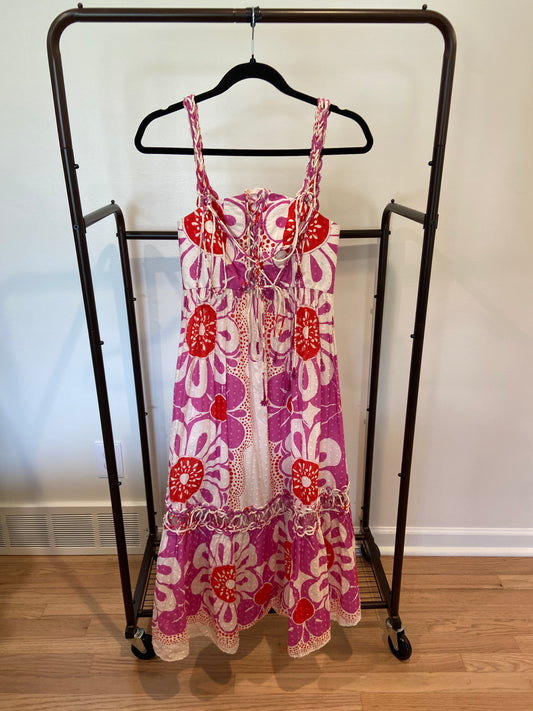 Farm Rio Maia Sleeveless Midi Dress size XS