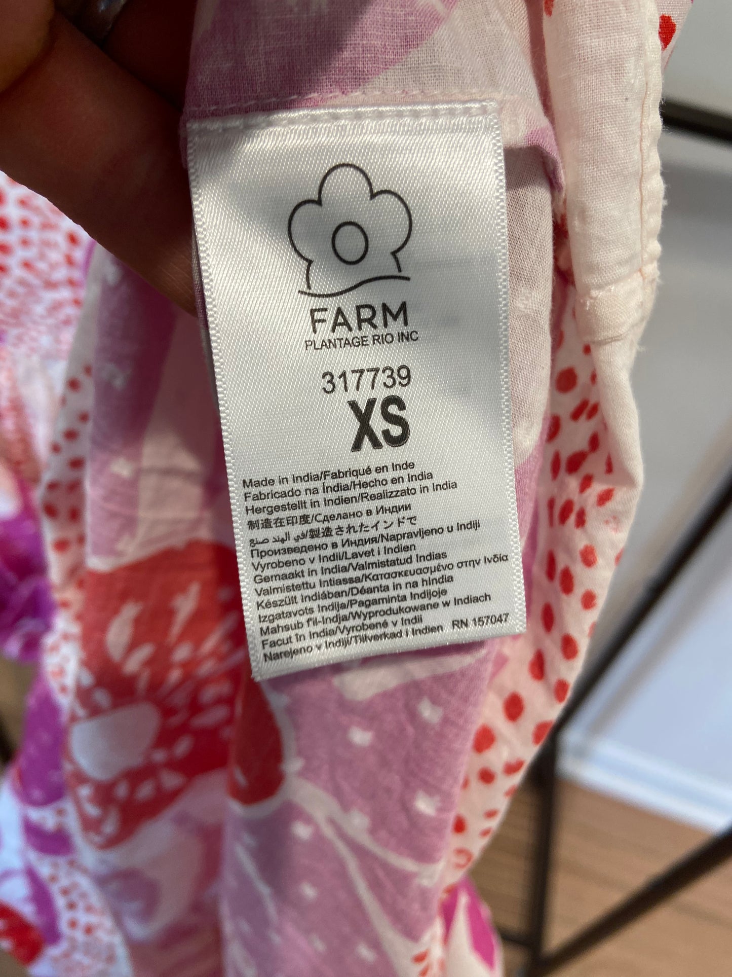Farm Rio Maia Sleeveless Midi Dress size XS
