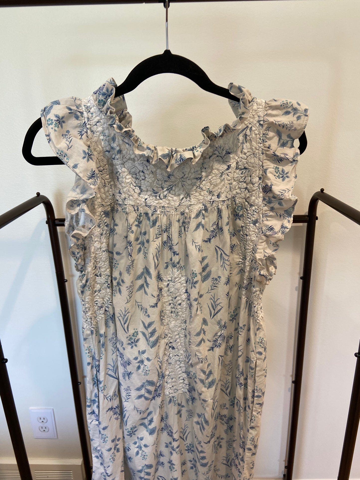 Mi Golondrina Floral Print Knee-Length Dress size XL