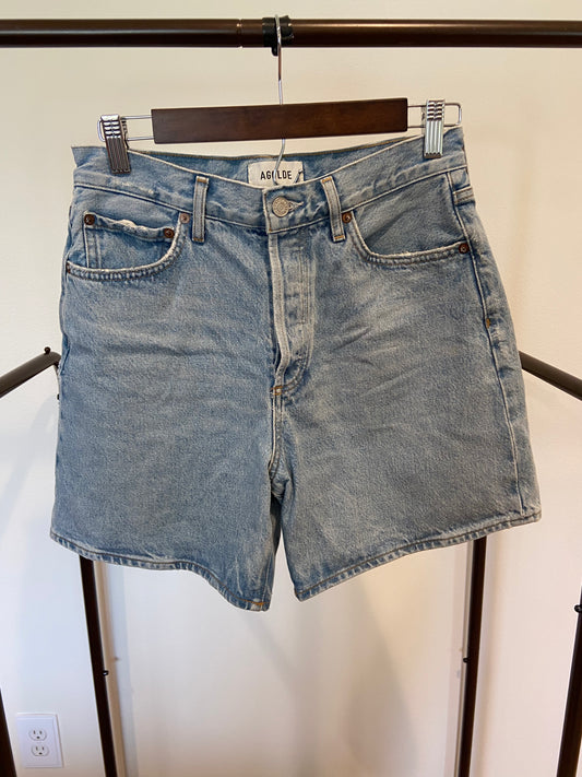 Agolde Dame Short High Rise Baggy Denim Shorts size 26