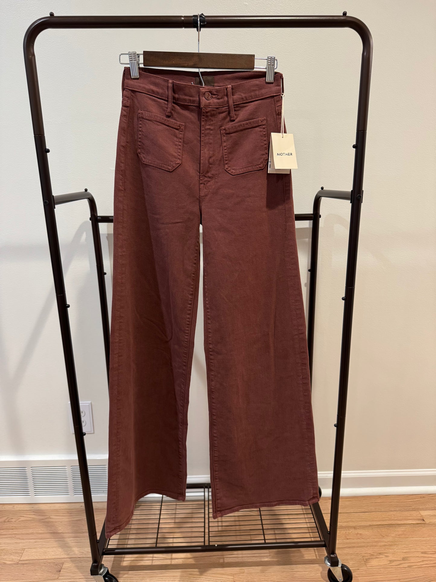 Mother The Patch Pocket Undercover Sneak Wide-Leg Jeans size 24