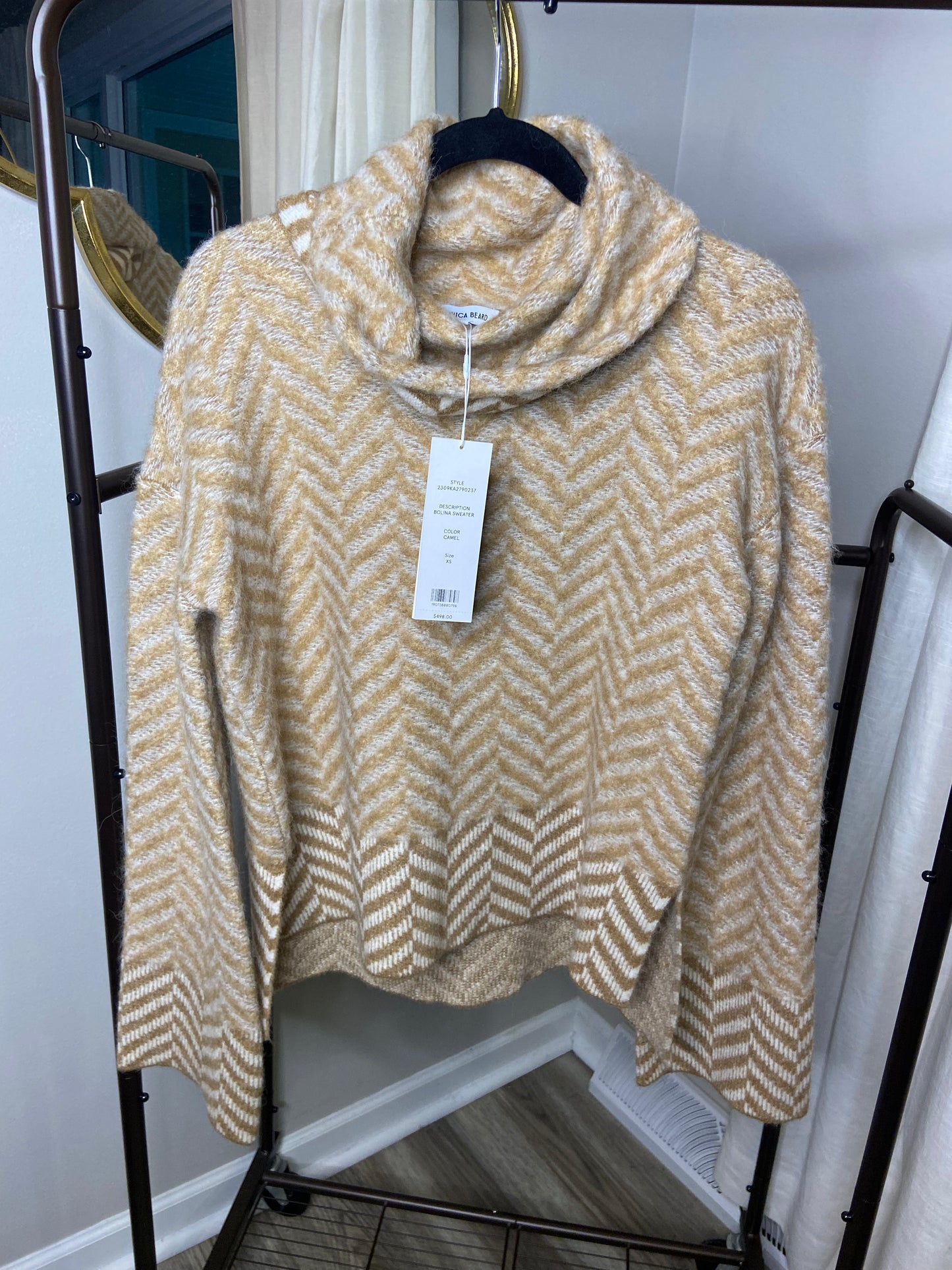 Veronica Beard Bolina Turtleneck Sweater size XS