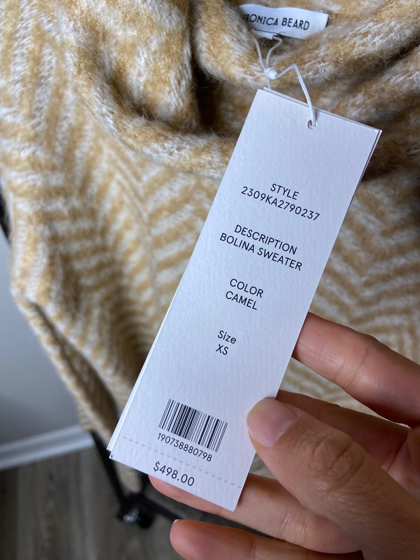 Veronica Beard Bolina Turtleneck Sweater size XS