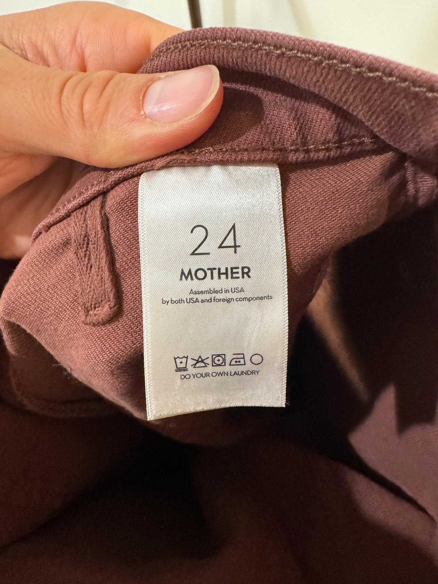 Mother The Patch Pocket Undercover Sneak Wide-Leg Jeans size 24