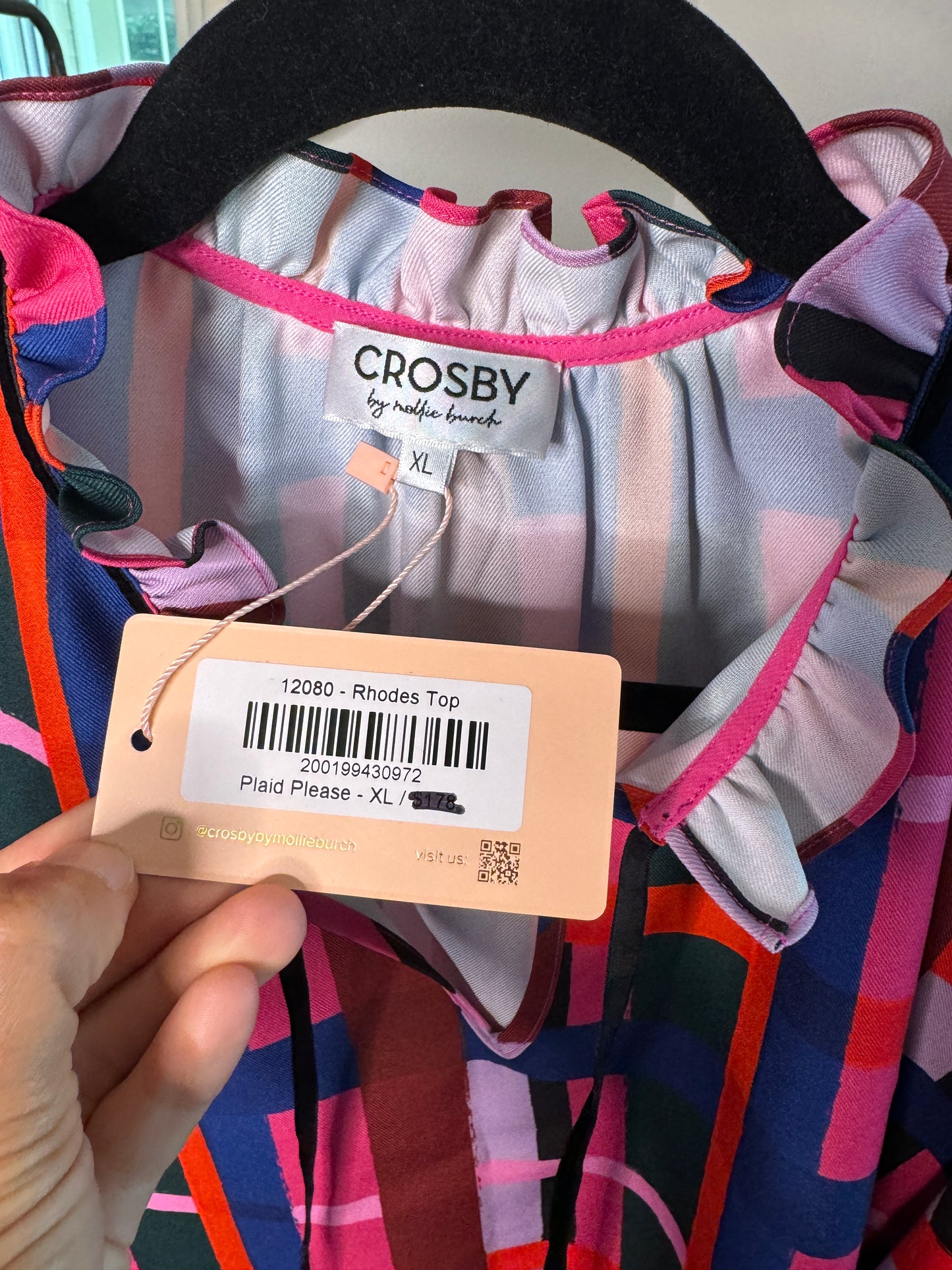 Crosby by Mollie Burch Rhodes Top size XL