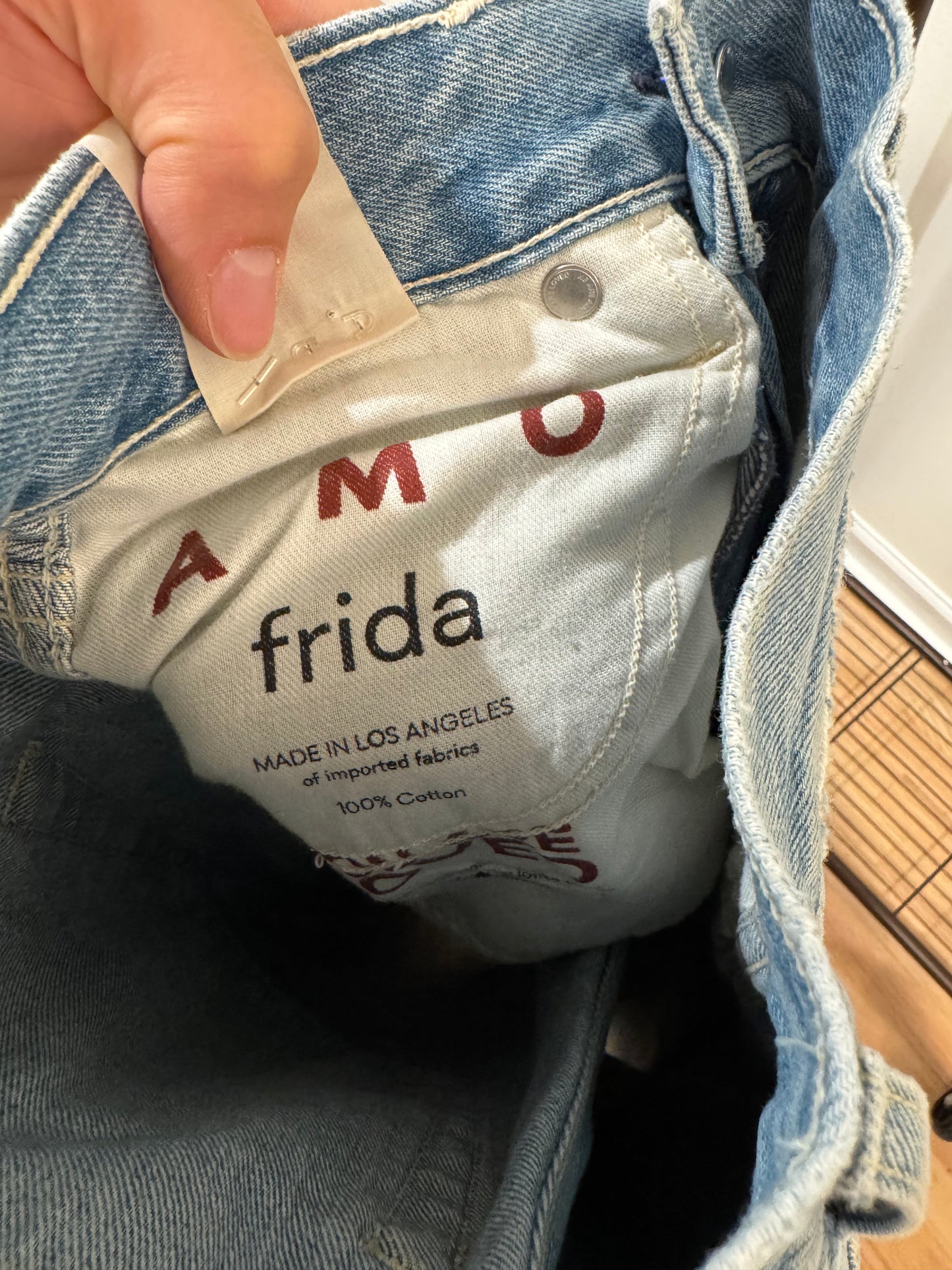 Amo Frida High Rise Wide Leg Long Inseam in Mystical size 24