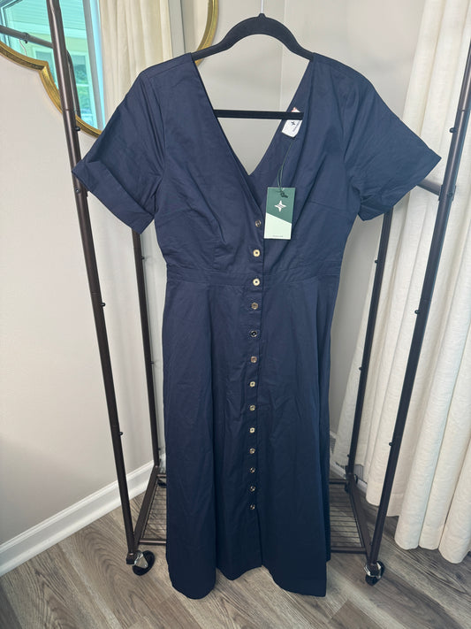 Tuckernuck Navy Kate Midi Dress size M