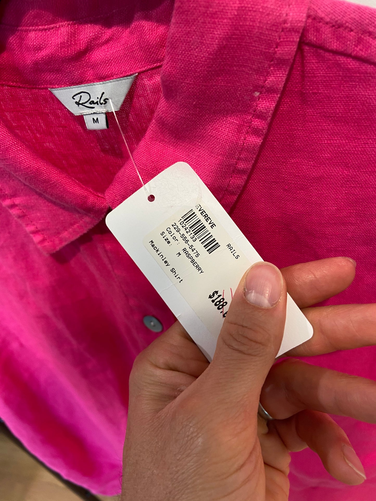 Rails Mackinley Shirt Raspberry size M