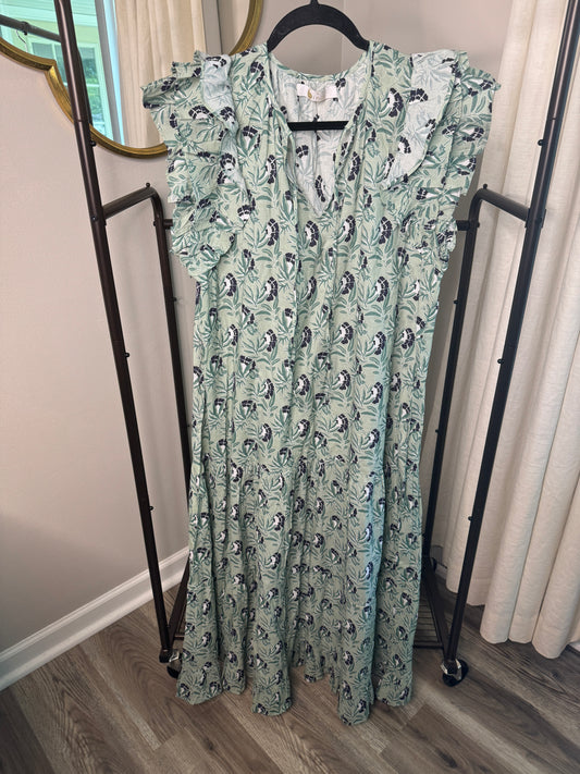 Bindu Ruffle Maxi Dress size S