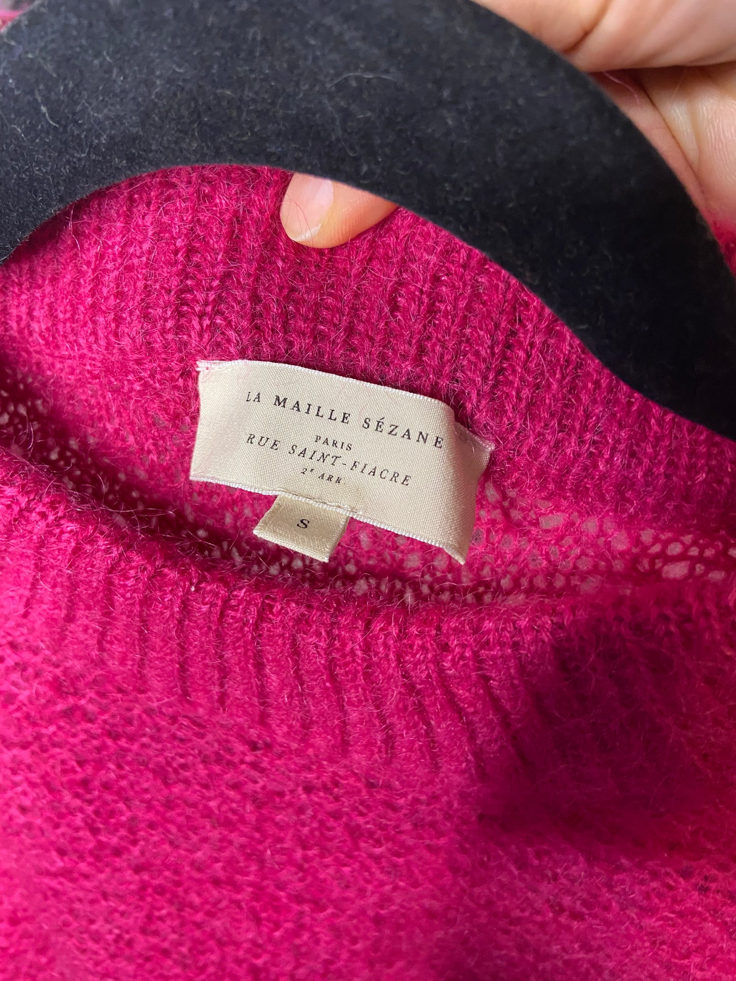 Sezane Ilda Ruffle Sleeves Sweater Top size S