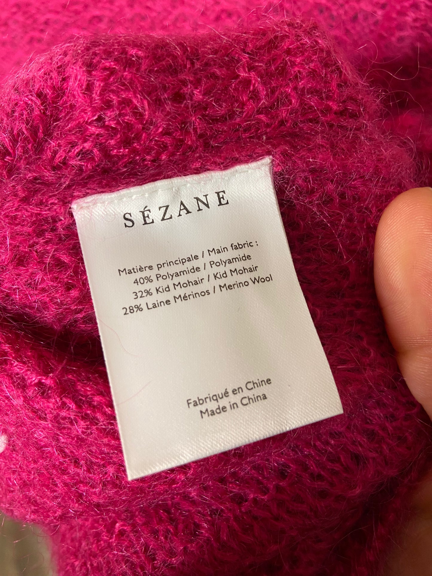 Sezane Ilda Ruffle Sleeves Sweater Top size S