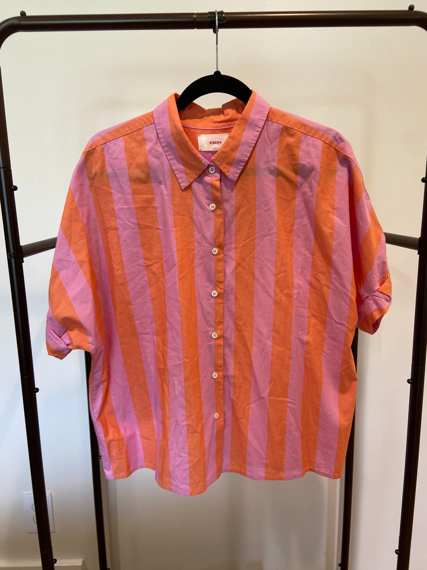 Xirena Teddy Shirt Pomelo Stripe size L