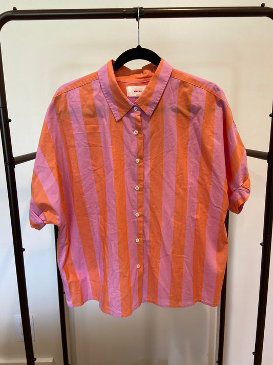 Xirena Teddy Shirt Pomelo Stripe size L