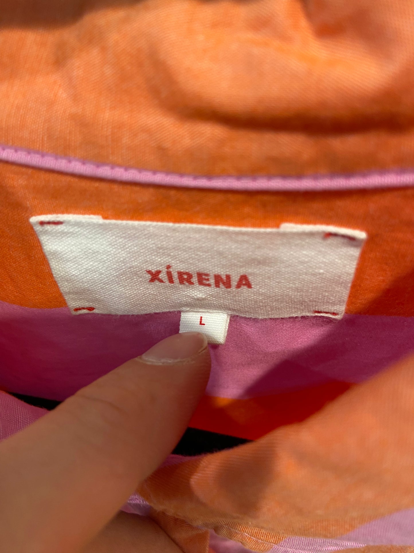 Xirena Teddy Shirt Pomelo Stripe size L