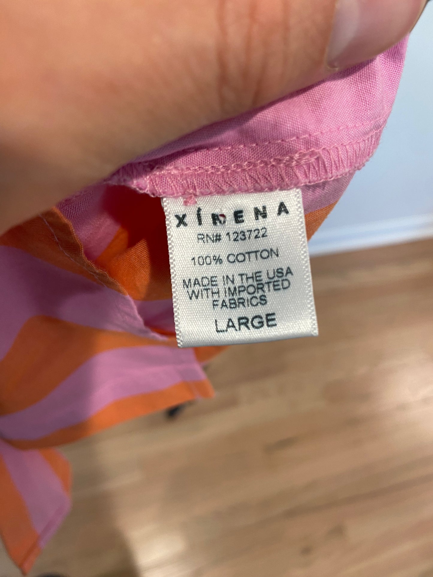 Xirena Teddy Shirt Pomelo Stripe size L