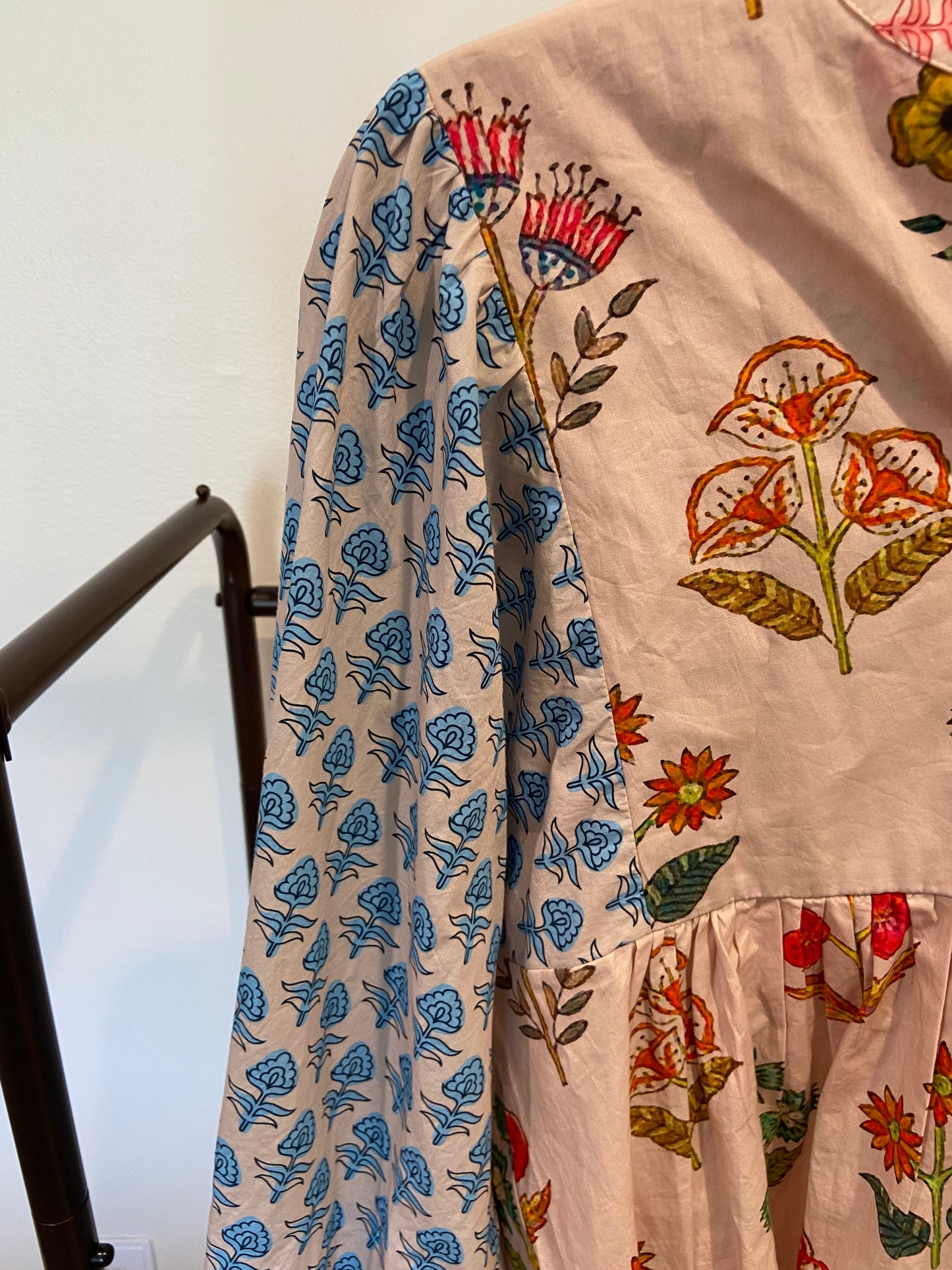 Oliphant Mandarin Balloon Top Provence Blue size S