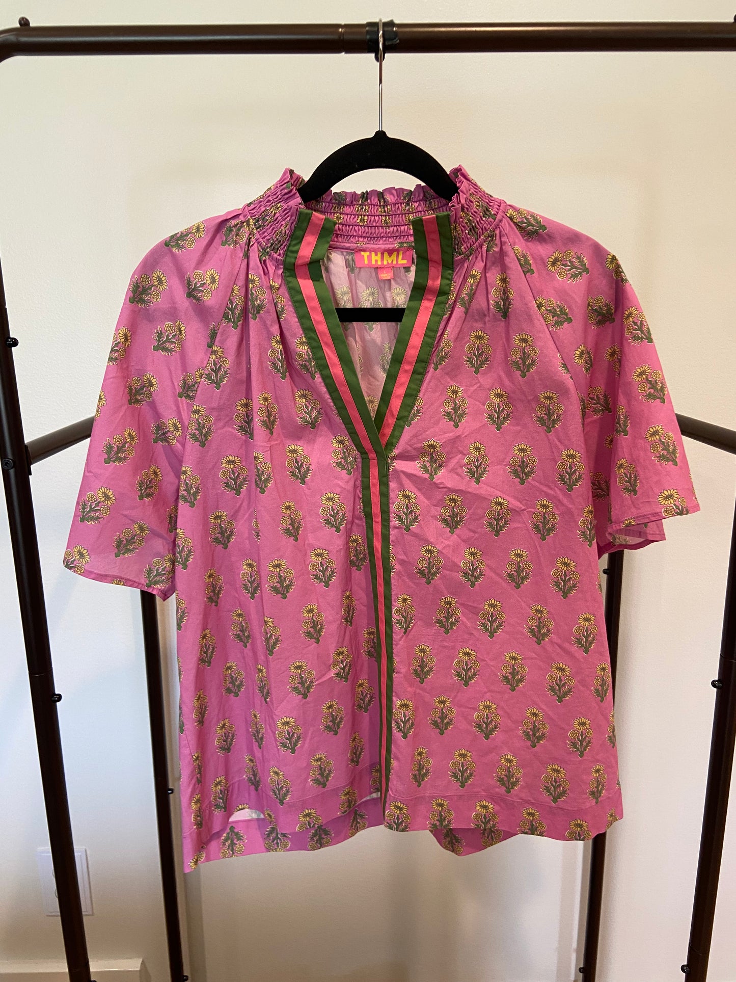 THML Block Print Stripe Top size L