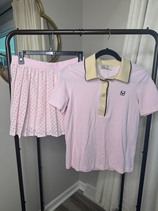 Tory Burch Pique Polo and Tennis Skirt size M