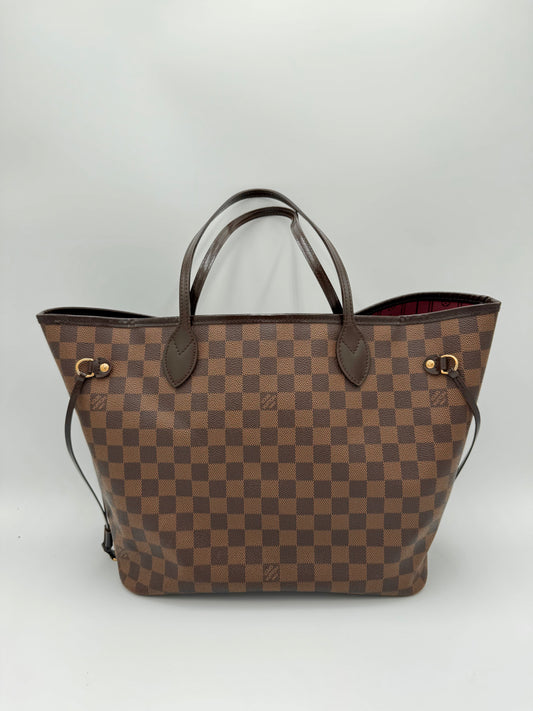 Louis Vuitton Tote Neverfull MM Damier Ebene Tote Bag