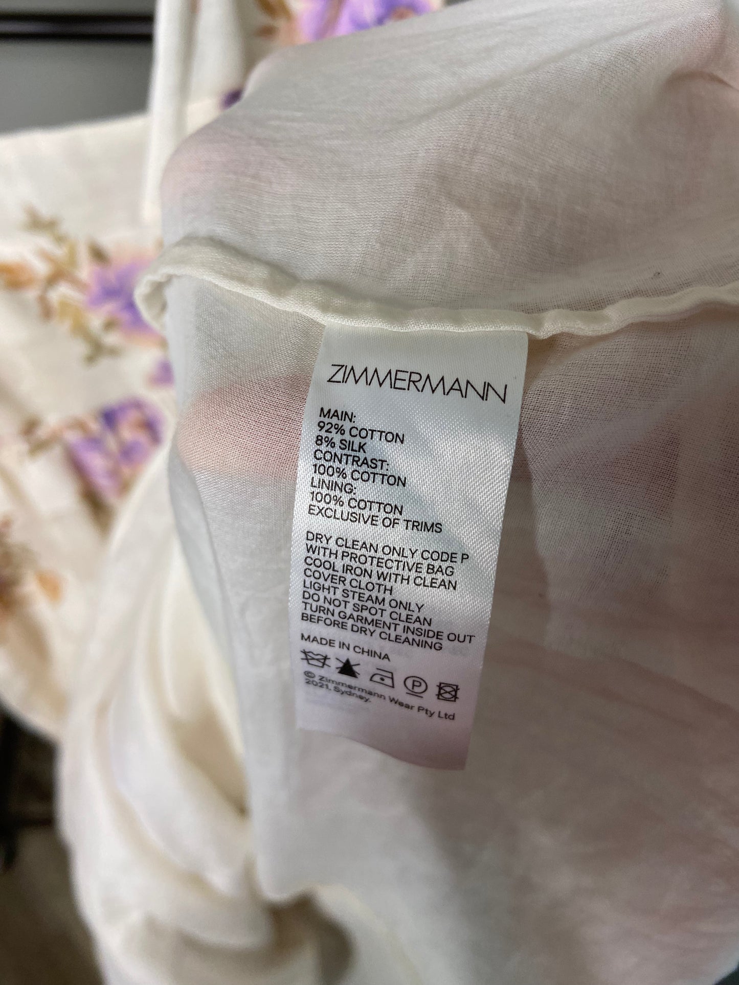 Zimmermann Rosa Picnic Dress size US 10