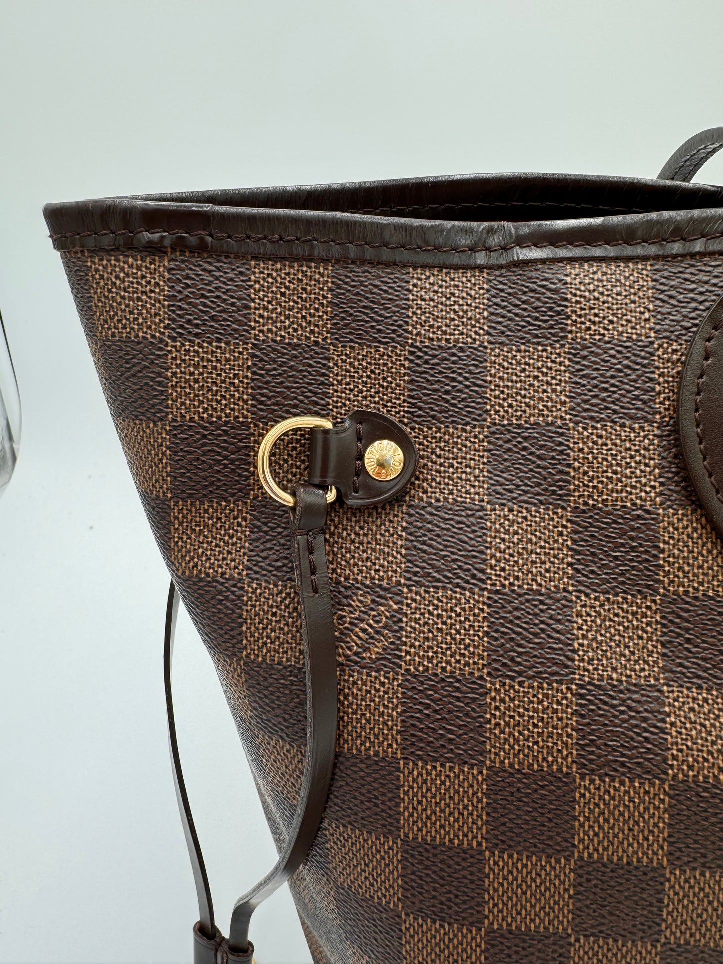 Louis Vuitton Tote Neverfull MM Damier Ebene Tote Bag