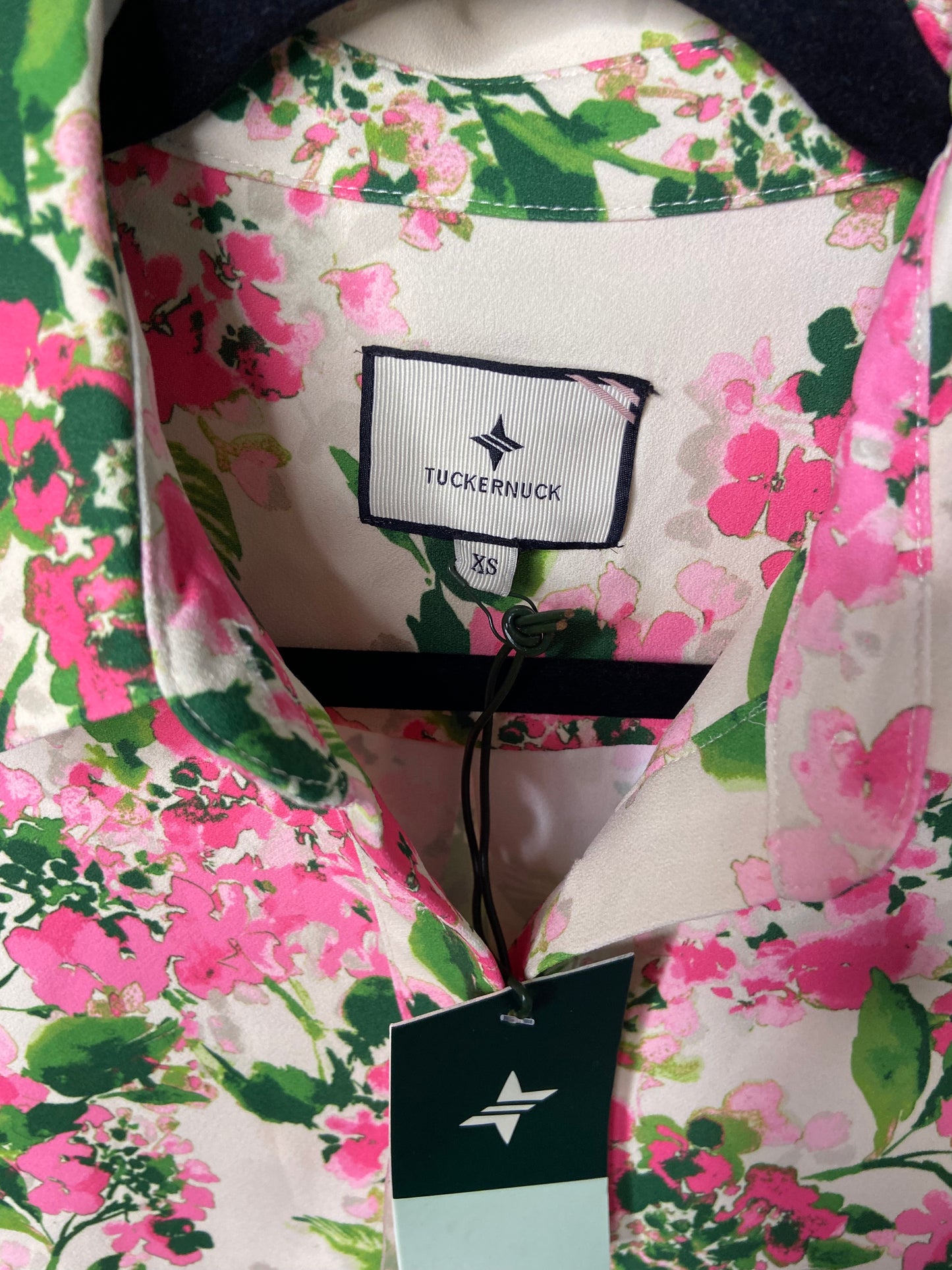 Tuckernuck Gossamer Pink Hydrangea Callahan Shirt Dress size XS