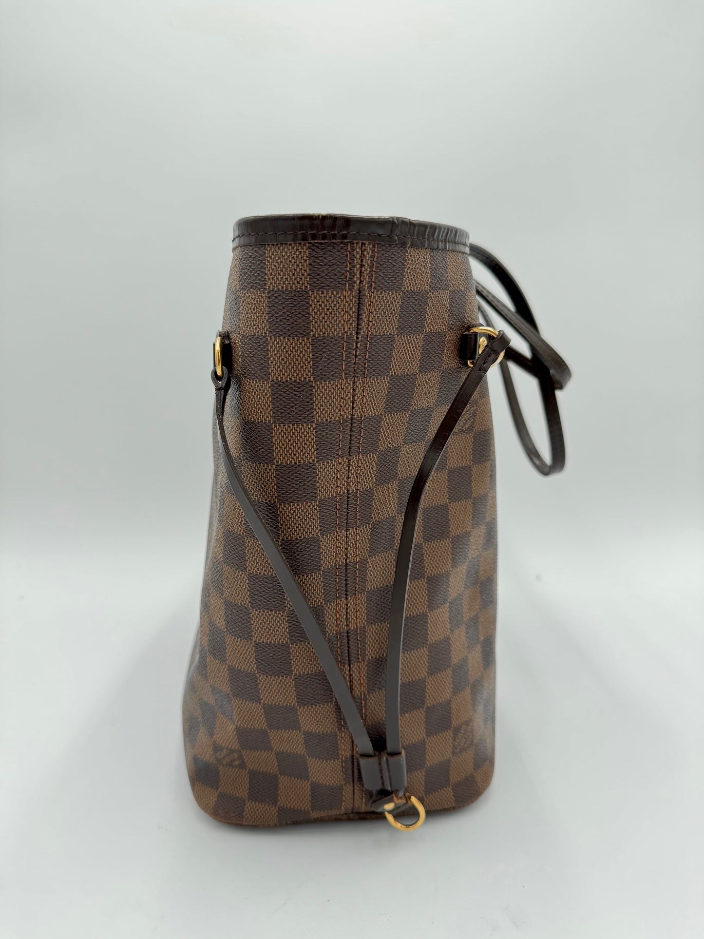 Louis Vuitton Tote Neverfull MM Damier Ebene Tote Bag