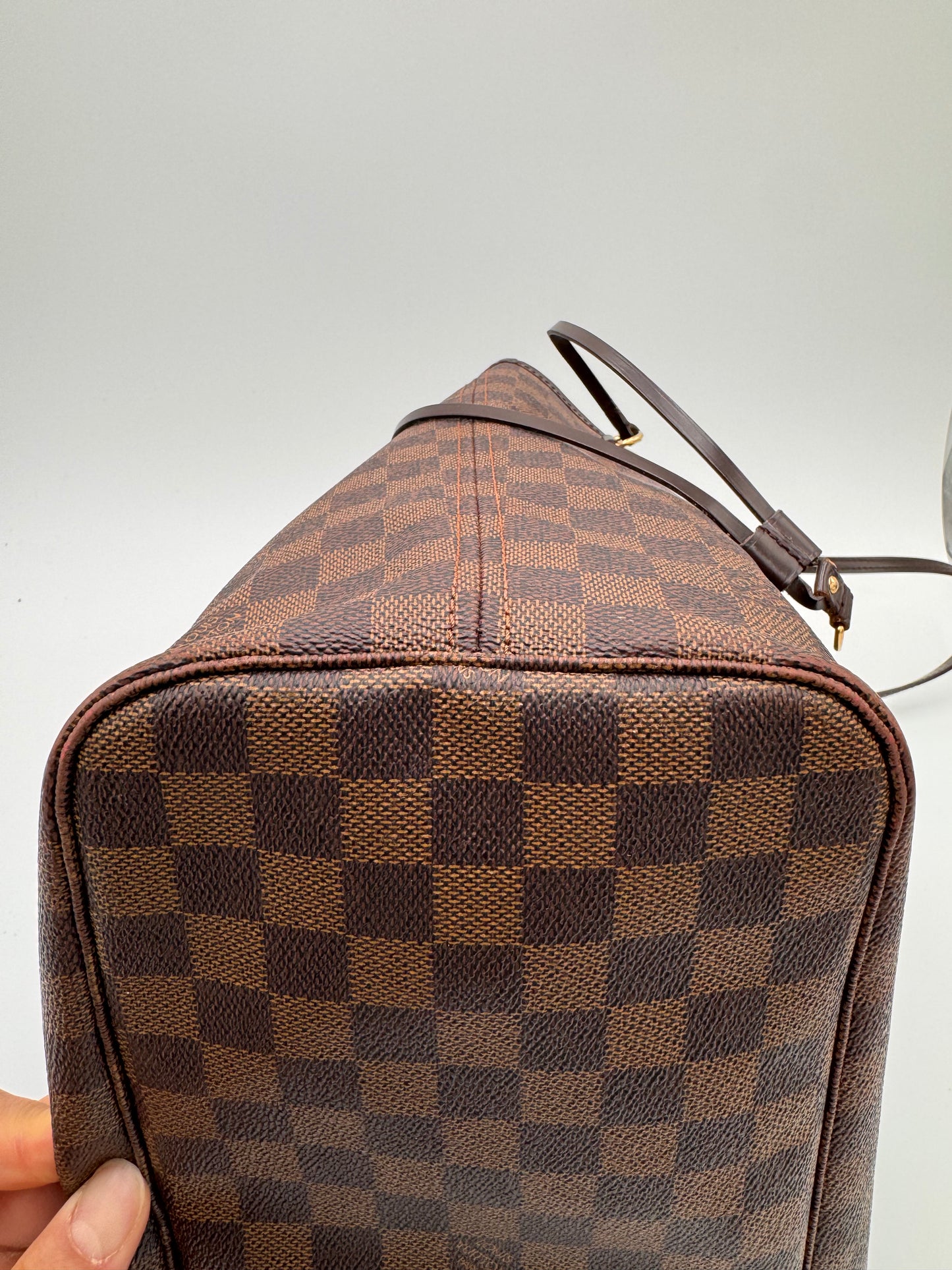 Louis Vuitton Tote Neverfull MM Damier Ebene Tote Bag