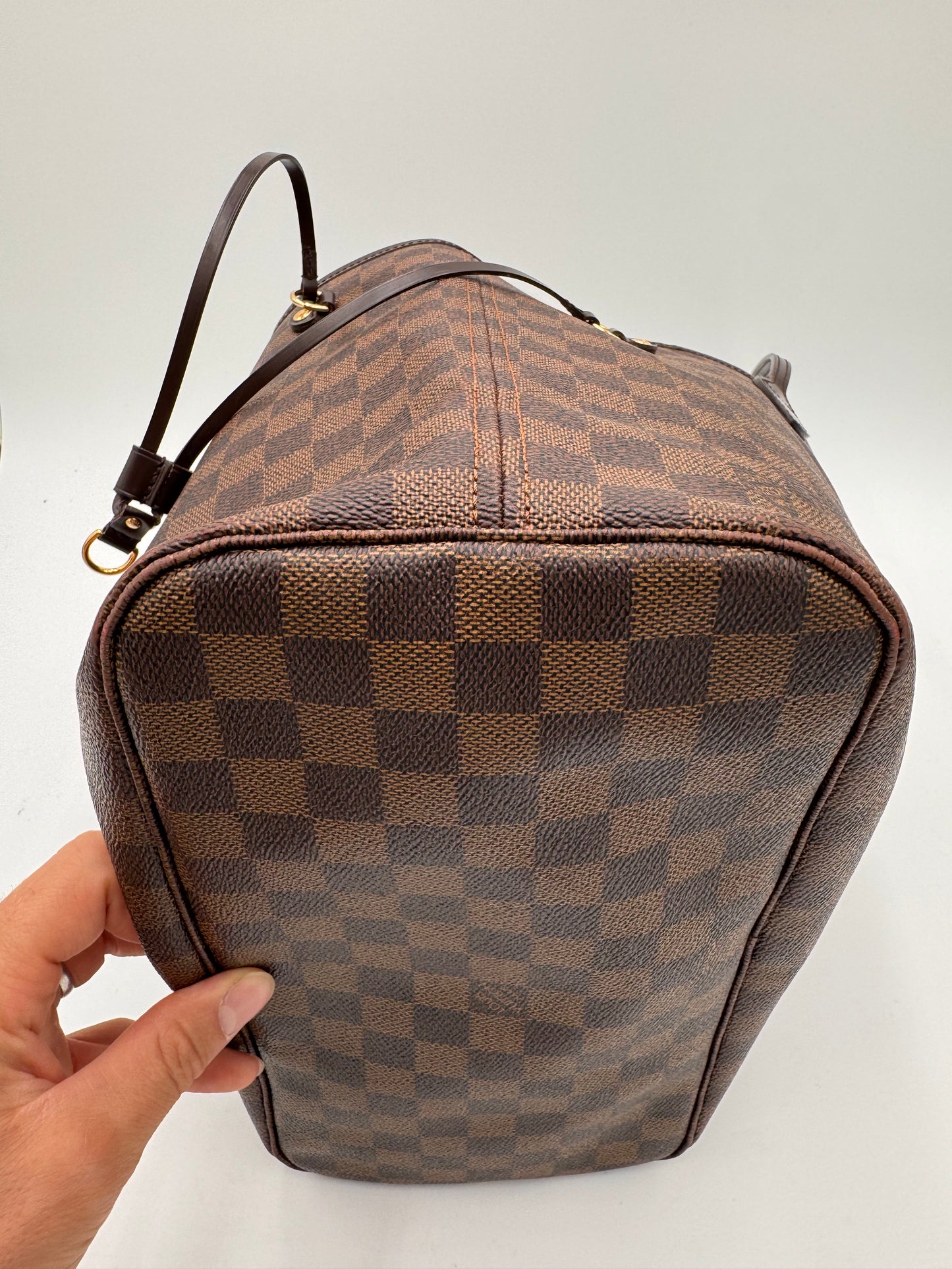 Louis Vuitton Tote Neverfull MM Damier Ebene Tote Bag