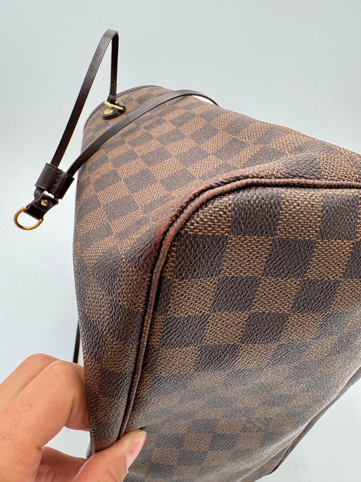 Louis Vuitton Tote Neverfull MM Damier Ebene Tote Bag