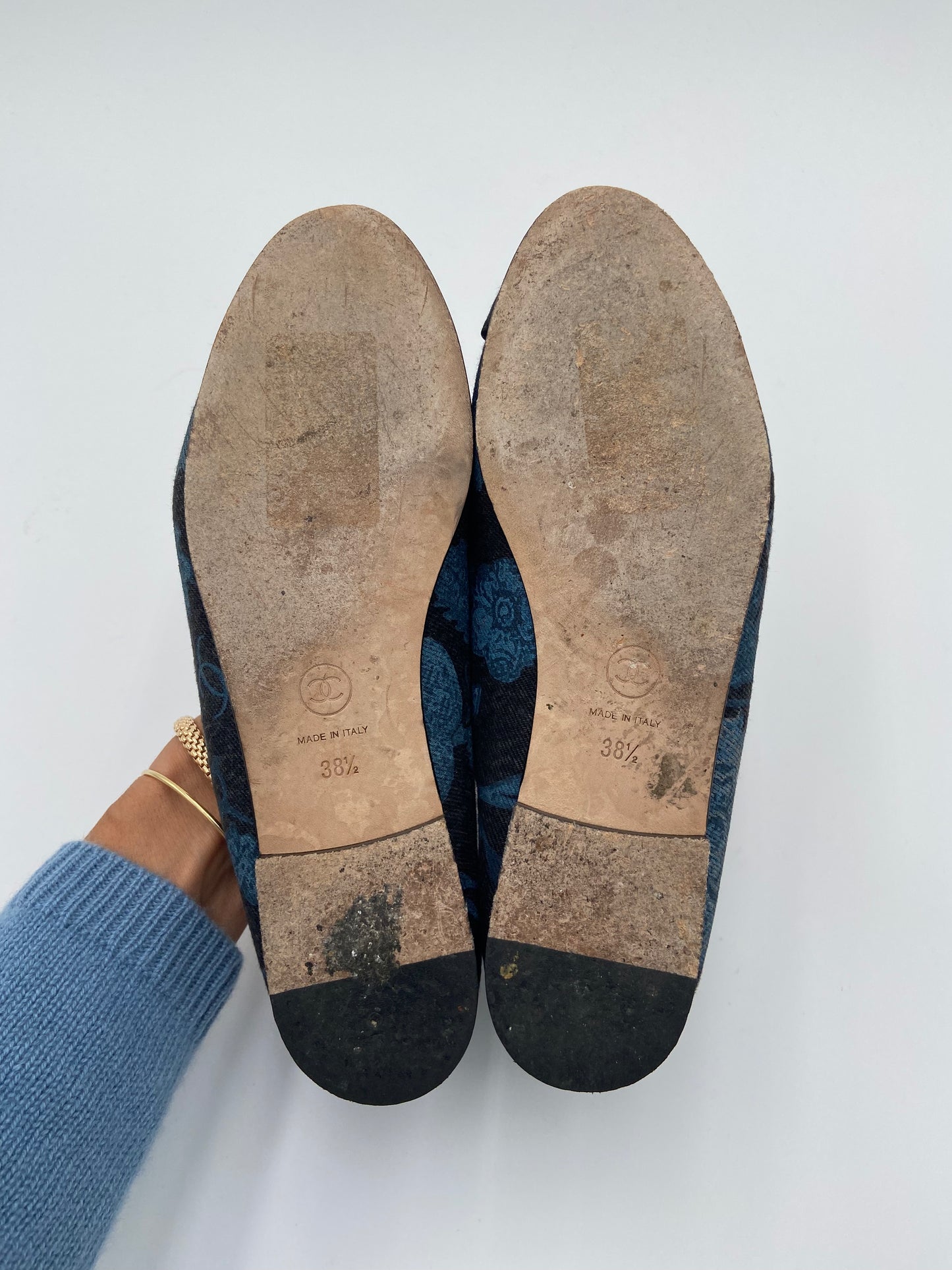 Chanel Denim Ballet Flats size 38.5