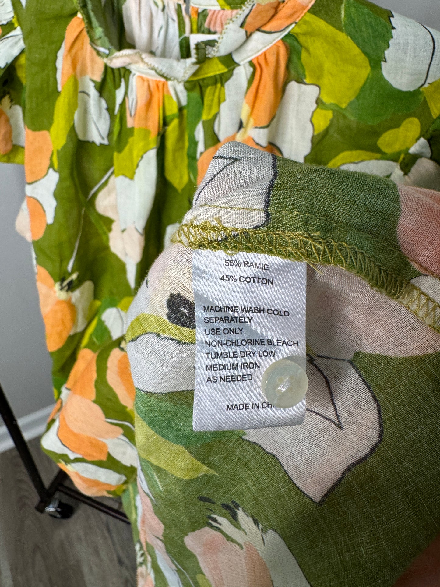 Trovata Birds of Paradis Carla High Neck Blouse size S