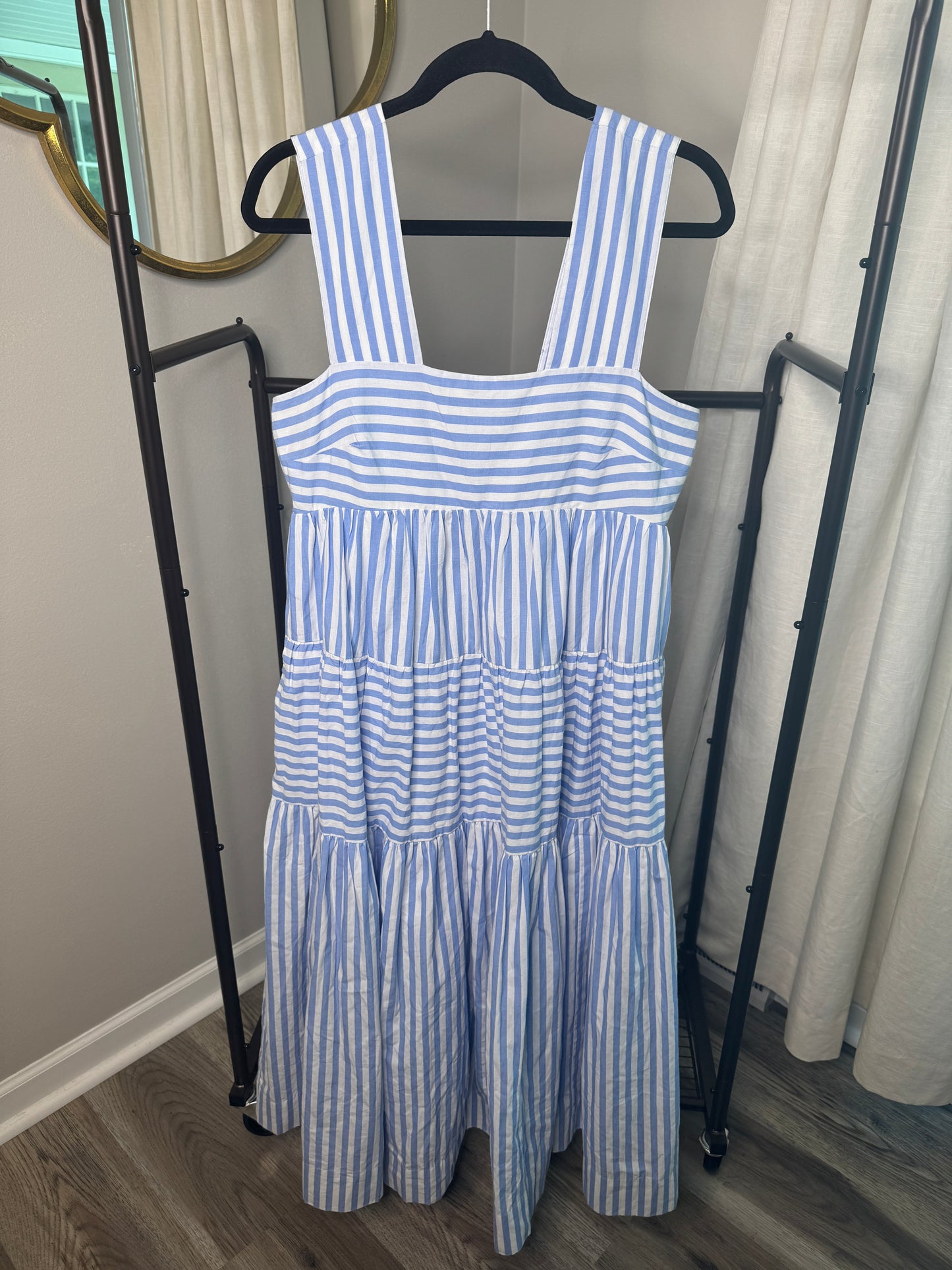 Anthropologie The Helena Square-Neck Babydoll Dress size S