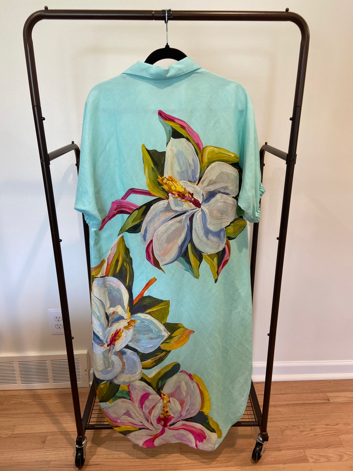 Emily McCarthy Poppy Linen Caftan Dress size M