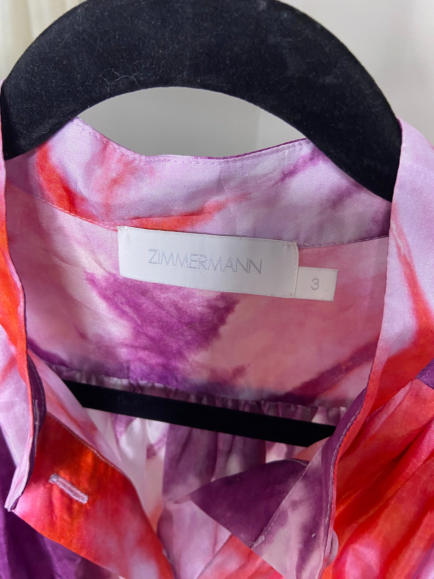 Zimmermann Shelly Button Silk Playsuit size US 10