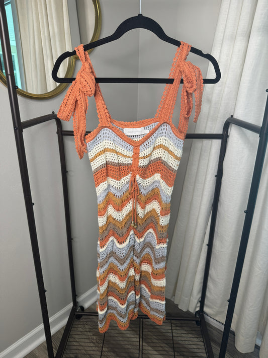 ZIMMERMANN Devi Crochet Mini Dress size US 6