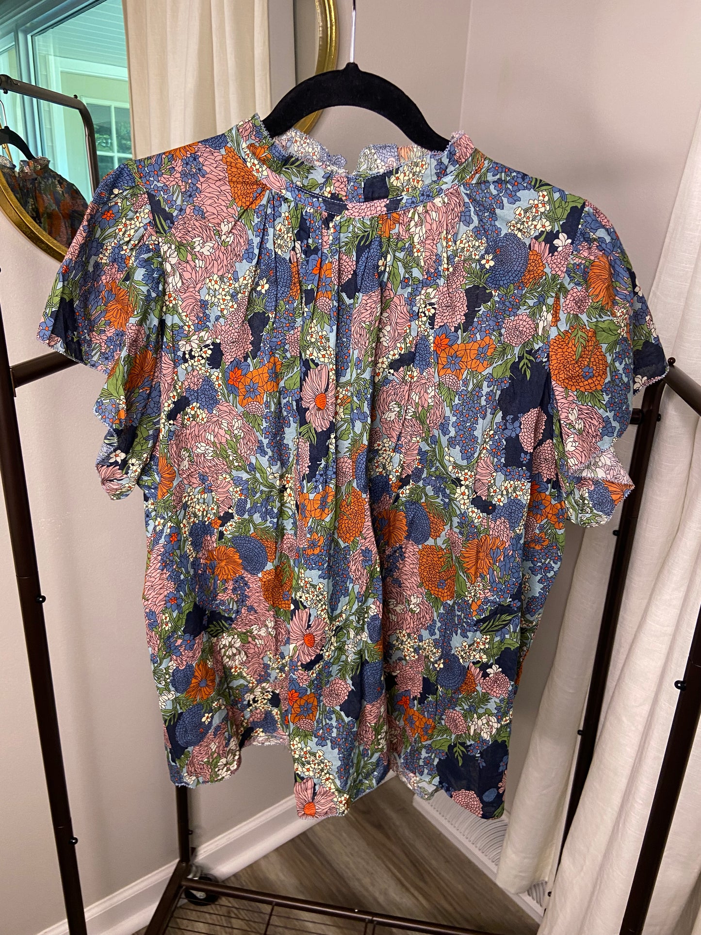 Trovata Birds of Paradis Carla Blouse size L