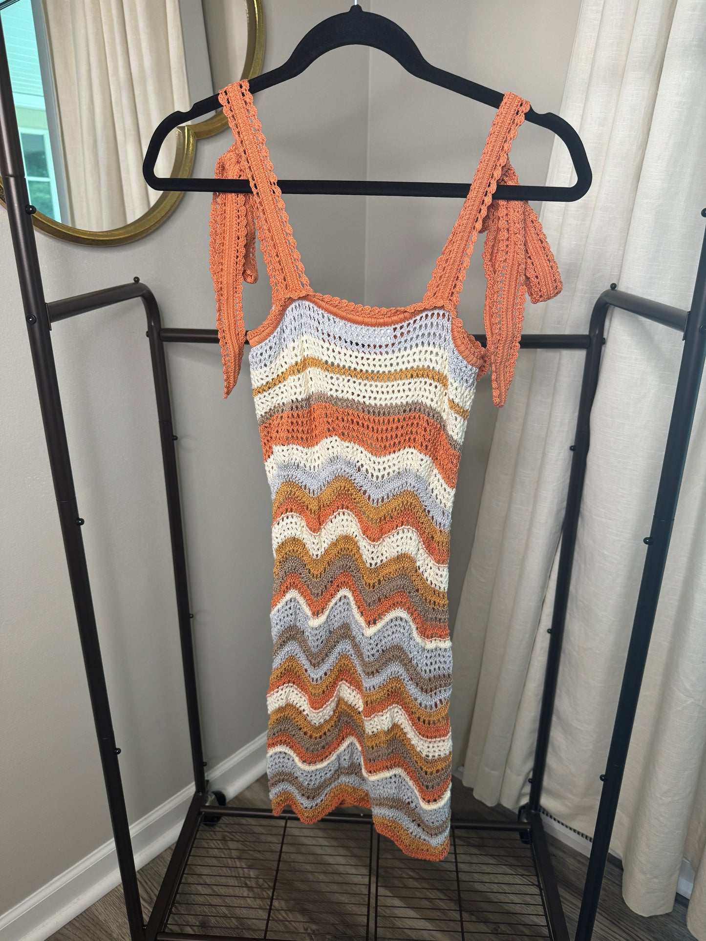 ZIMMERMANN Devi Crochet Mini Dress size US 6